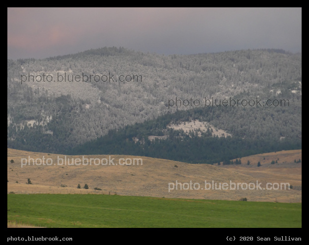 Early Dusting on the Mountains - Corvallis MT