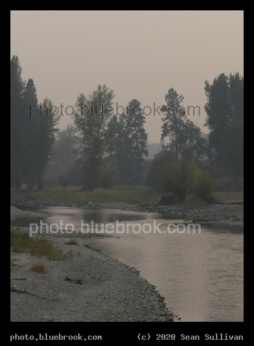 Hazy River View - Bitterroot River, Victor Crossing, MT