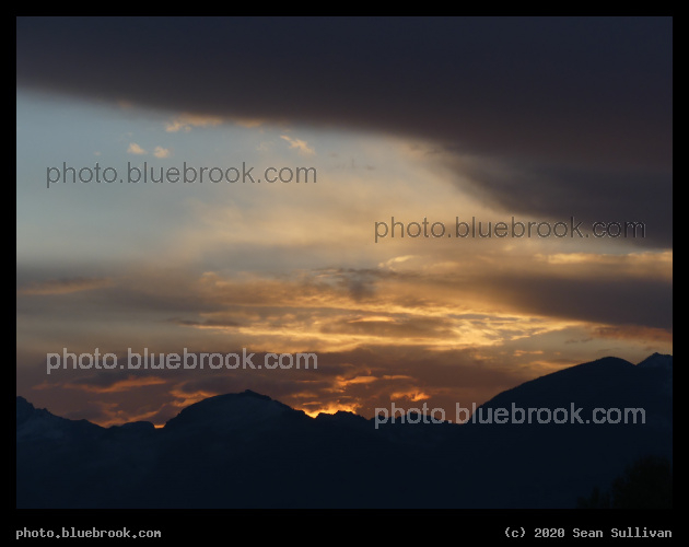 Peach Highlights on Patchy Clouds - Corvallis MT