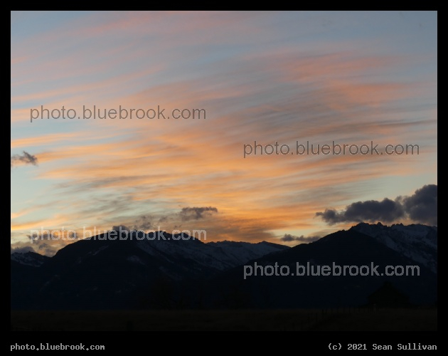 Banded Clouds over Mountains - Corvallis, MT