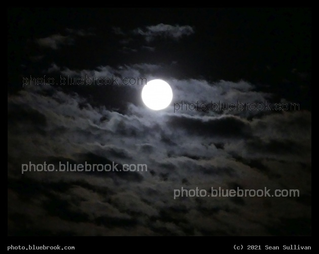 Strawberry Moon on a Sea of Clouds - Corvallis MT