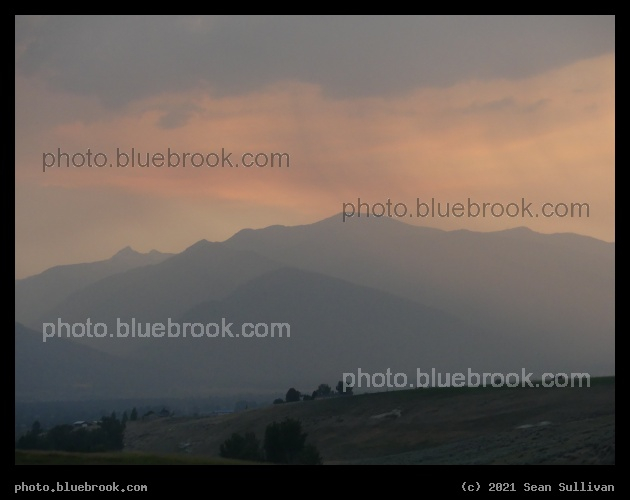 Sunset Rain on the Mountains - Corvallis MT