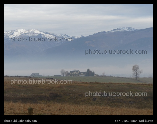 Houses in a Misty Valley - Corvallis MT
