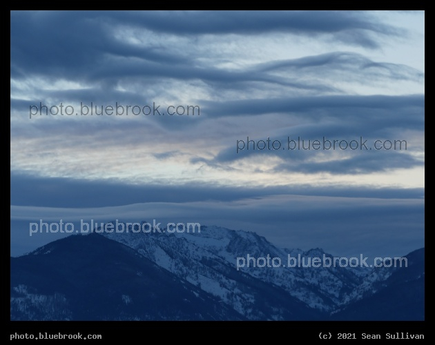 Dusk Clouds over the Bitterroots - Corvallis MT