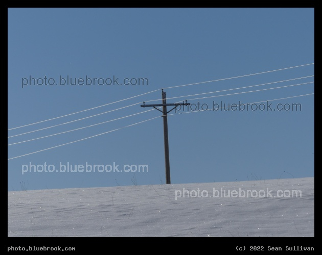 Glittering Snow and Shining Wires - Corvallis MT