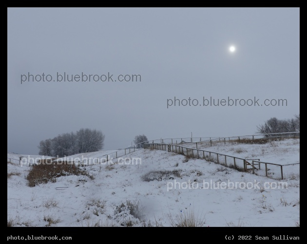 Winter Sun through Clouds - Corvallis MT