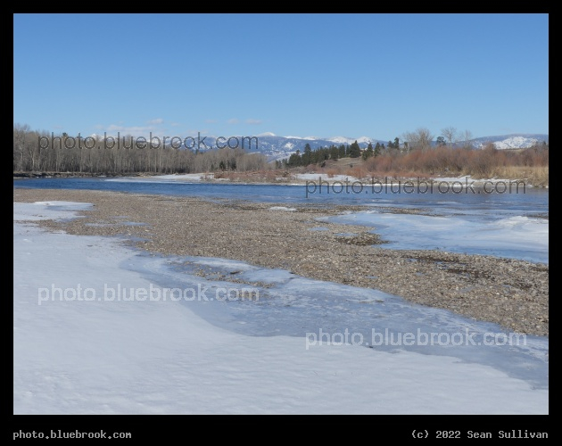 Riverside Snow and Stones - Lolo MT