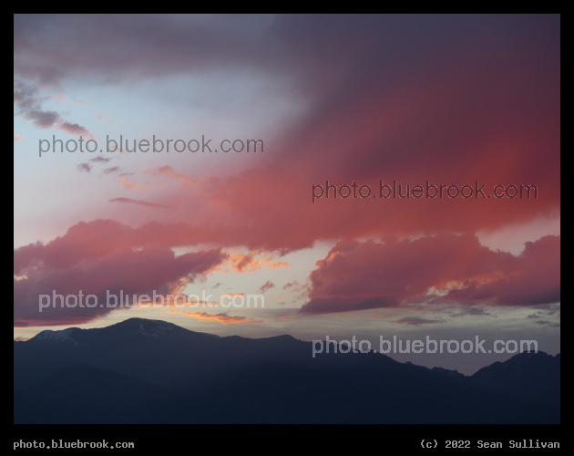 Maroon Clouds over Mountains - Corvallis MT