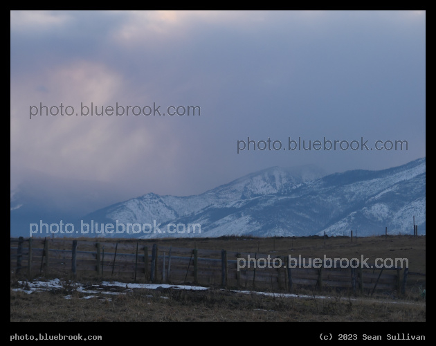Fence in Twilight - Corvallis MT