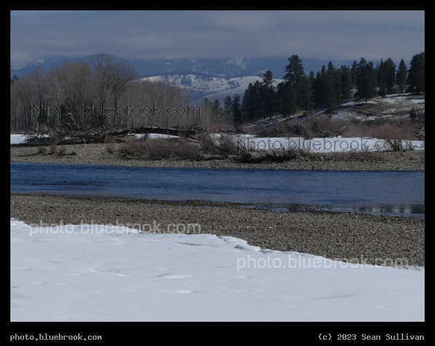Snow by the Bitterroot River - Lolo MT