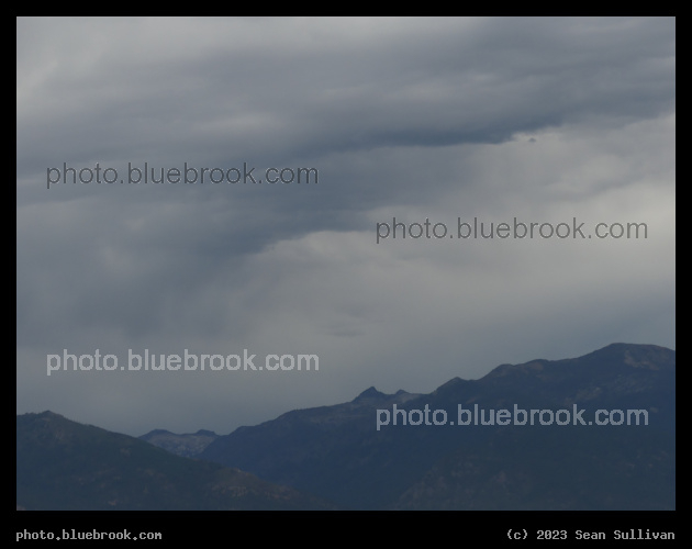 Gray Sky over Mountains - Corvallis MT