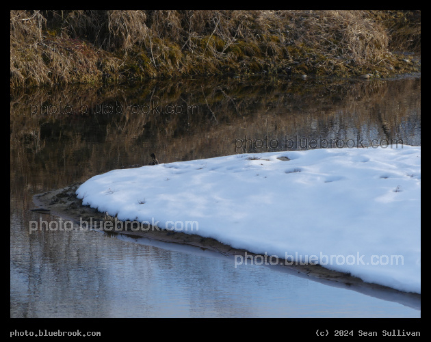 Peninsula of Snow - Bitterroot River at Victor Crossing, MT