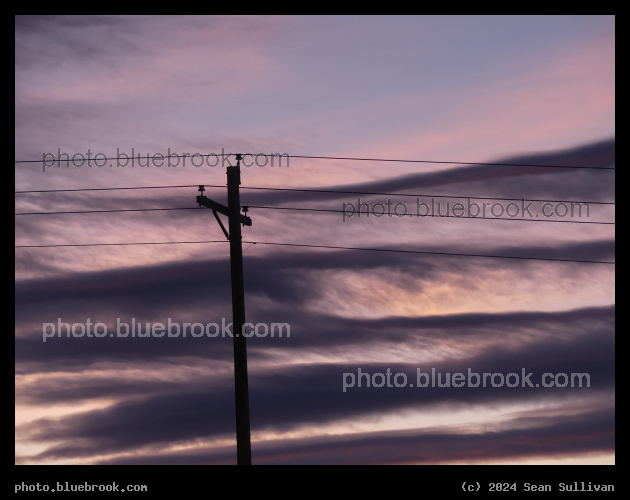 Telephone Pole at Sunset - Corvallis MT