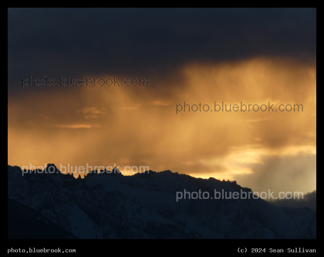 Orange Sky with Rain - Corvallis MT
