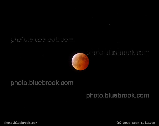 Orange Light on the Moon - The colors of sunrise and sunset coming through the Earth