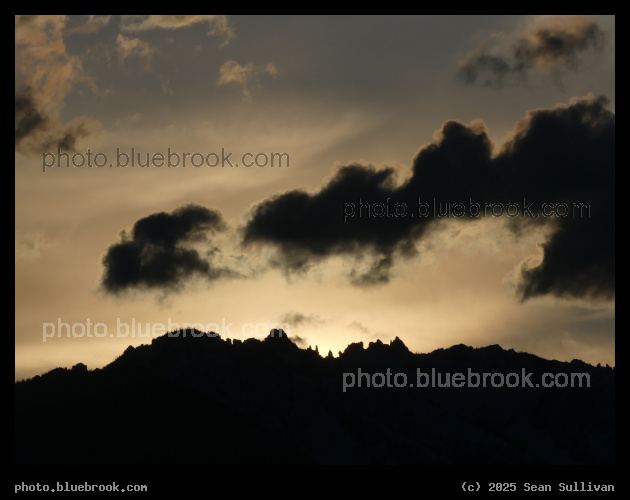 Mountain Profile and March Clouds - Corvallis MT