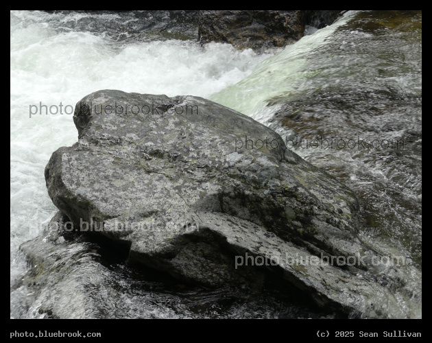 Rock above a Waterfall - Kootenai Creek, Bitterroot National Forest, Stevensville MT