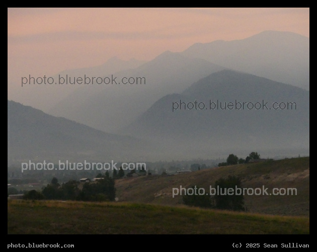 Hazy Outlines of Mountains - Corvallis MT