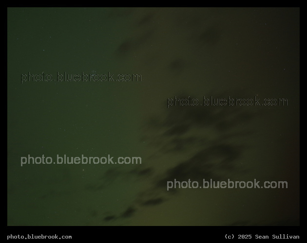 Pleiades in a Green Aurora - Corvallis MT