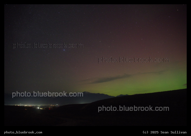 Aurora in the Northwest - Vega near the center of the starfield, Corvallis MT