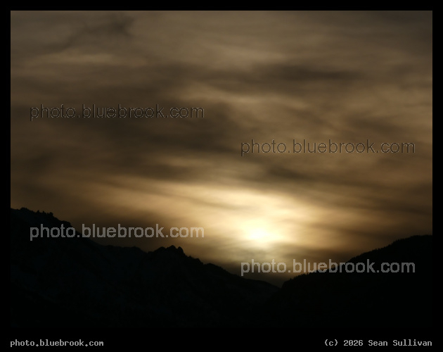 Sun through Clouds at Sunset - Corvallis MT