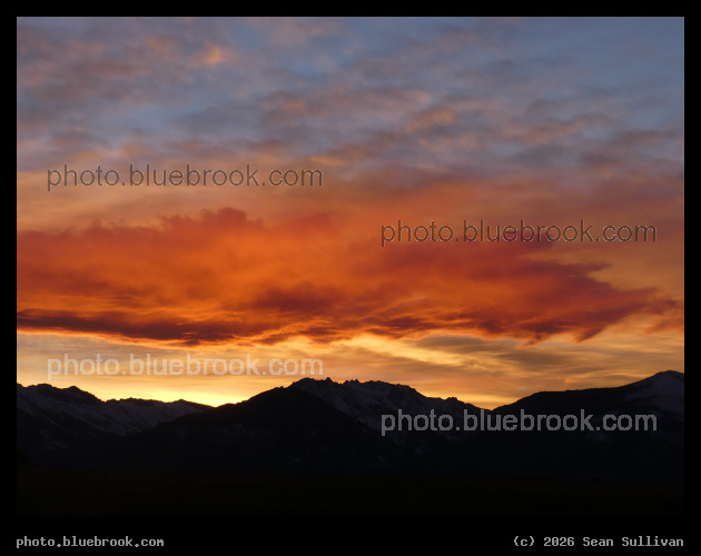 Orange and Blue Sunset - Corvallis MT