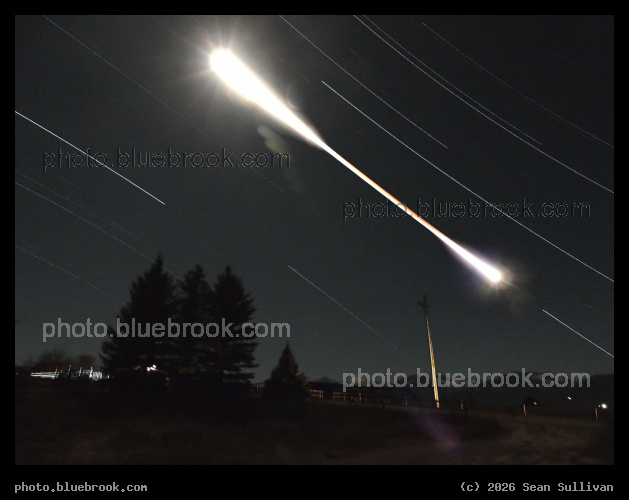 Timelapse Lunar Eclipse - Composite of 338 exposures before, during and after totality of the March 2026 total lunar eclipse, Corvallis MT