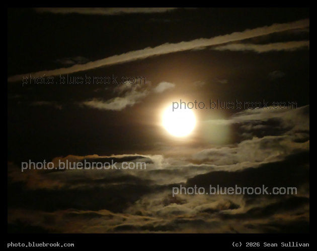 Full Moon in a Sea of Clouds - Corvallis MT