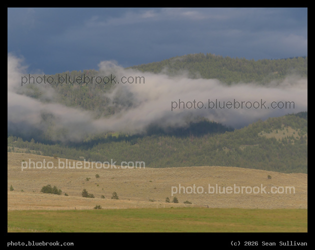 Cloud weaving through Mountains - Corvallis MT