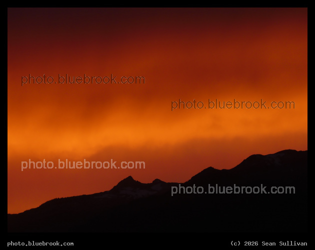 Orange Sky above the Mountains - Corvallis MT
