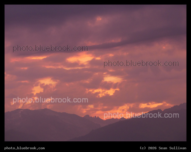 Purple Light on Mountains - Corvallis MT