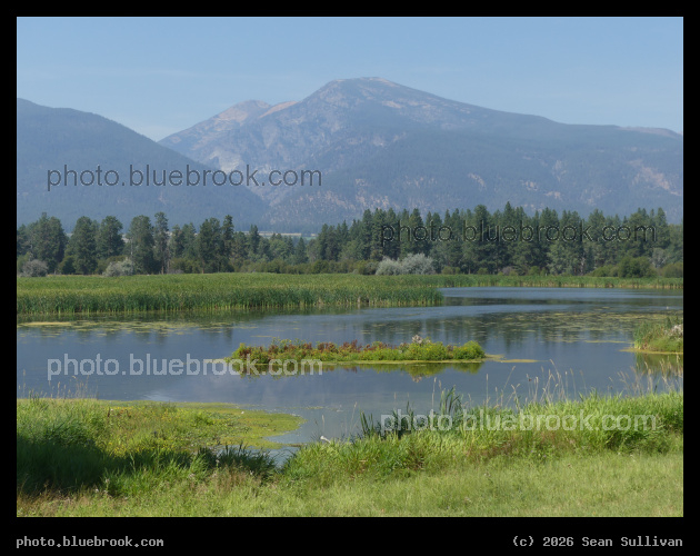 Water and Hazy Mountains - Lee Metcalf National Wildlife Refuge, Stevensville MT